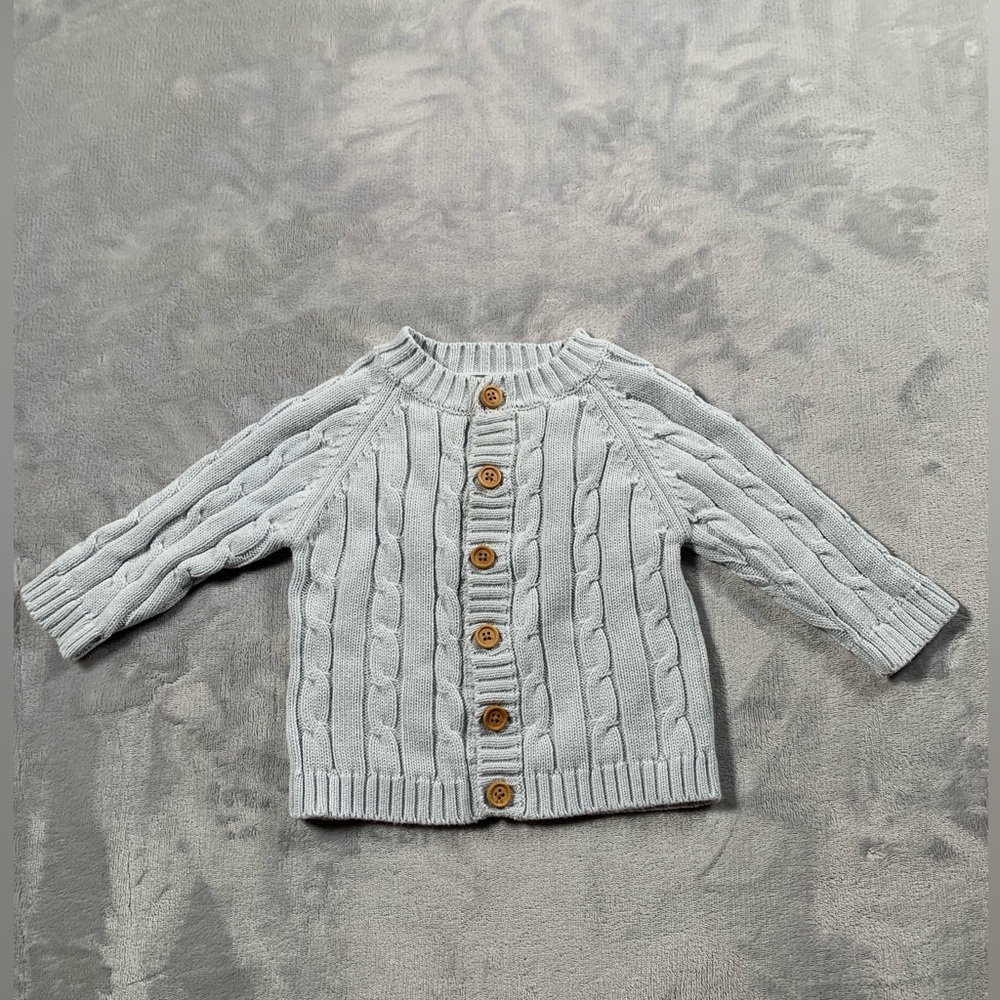 Cozy Gray Cable Knit Sweater